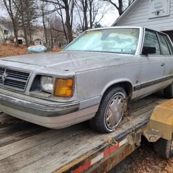 1986 Dodge Aries K car part out only not for sale whole
