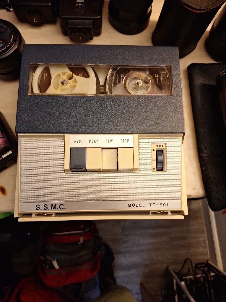 Vintage Rare Encore Reel To Reel Tapecorder Tape Recorder TC-501