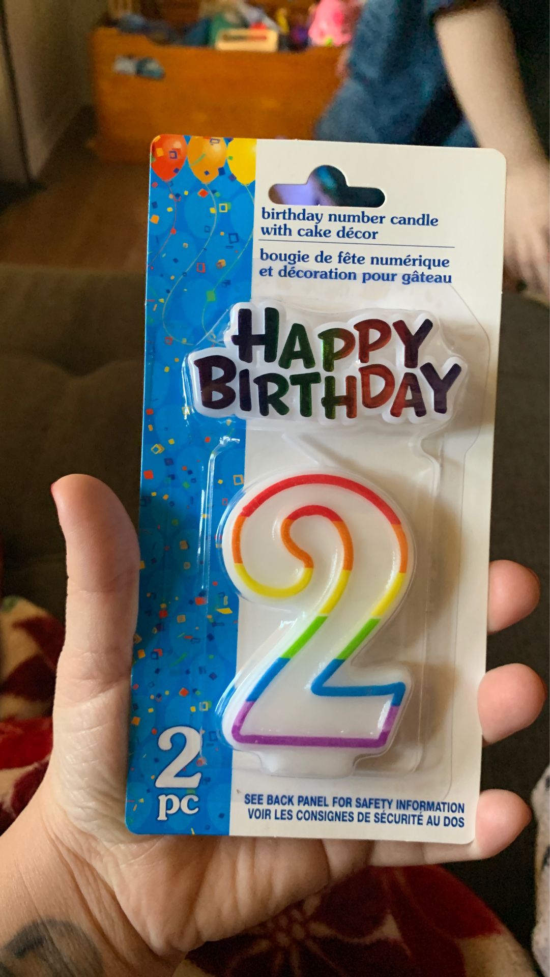 2 birthday candle