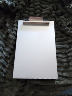 Saunders Legal Size Aluminum Clipboard With Storage ( Beige shelf )