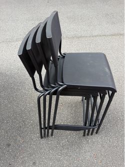 PICK UP TODAY - 4 Black IKEA Bar Stools