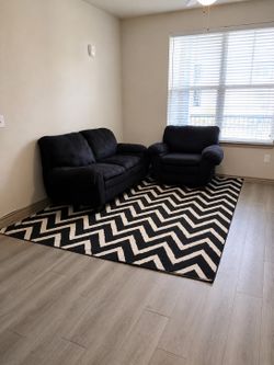 Couch ,love seat and rug