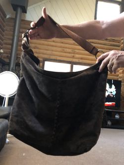 Oversized Suede Hobo Shoulder Bag