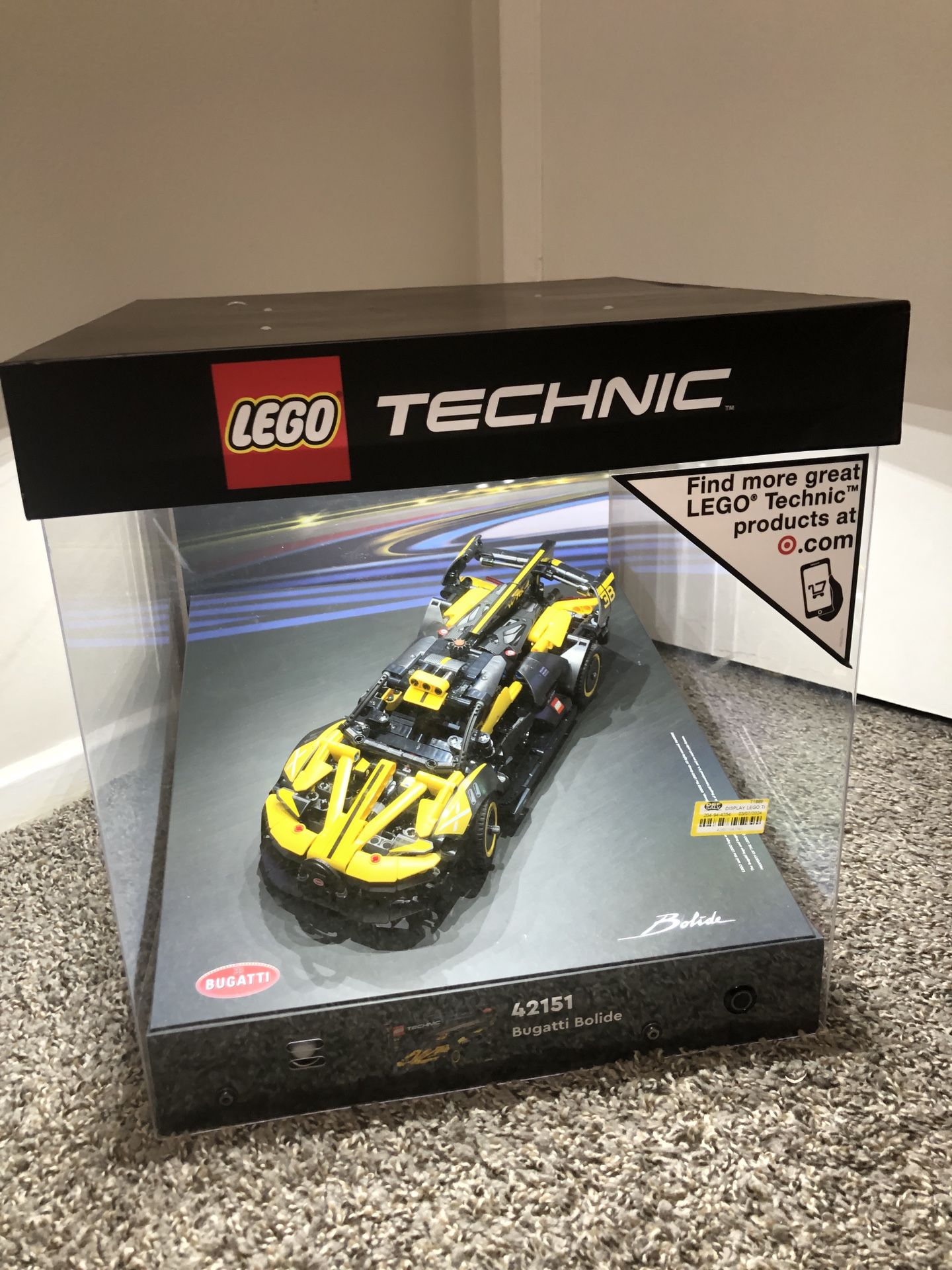 Rare Lego Technic Bugatti Bolide 42151 Model Display