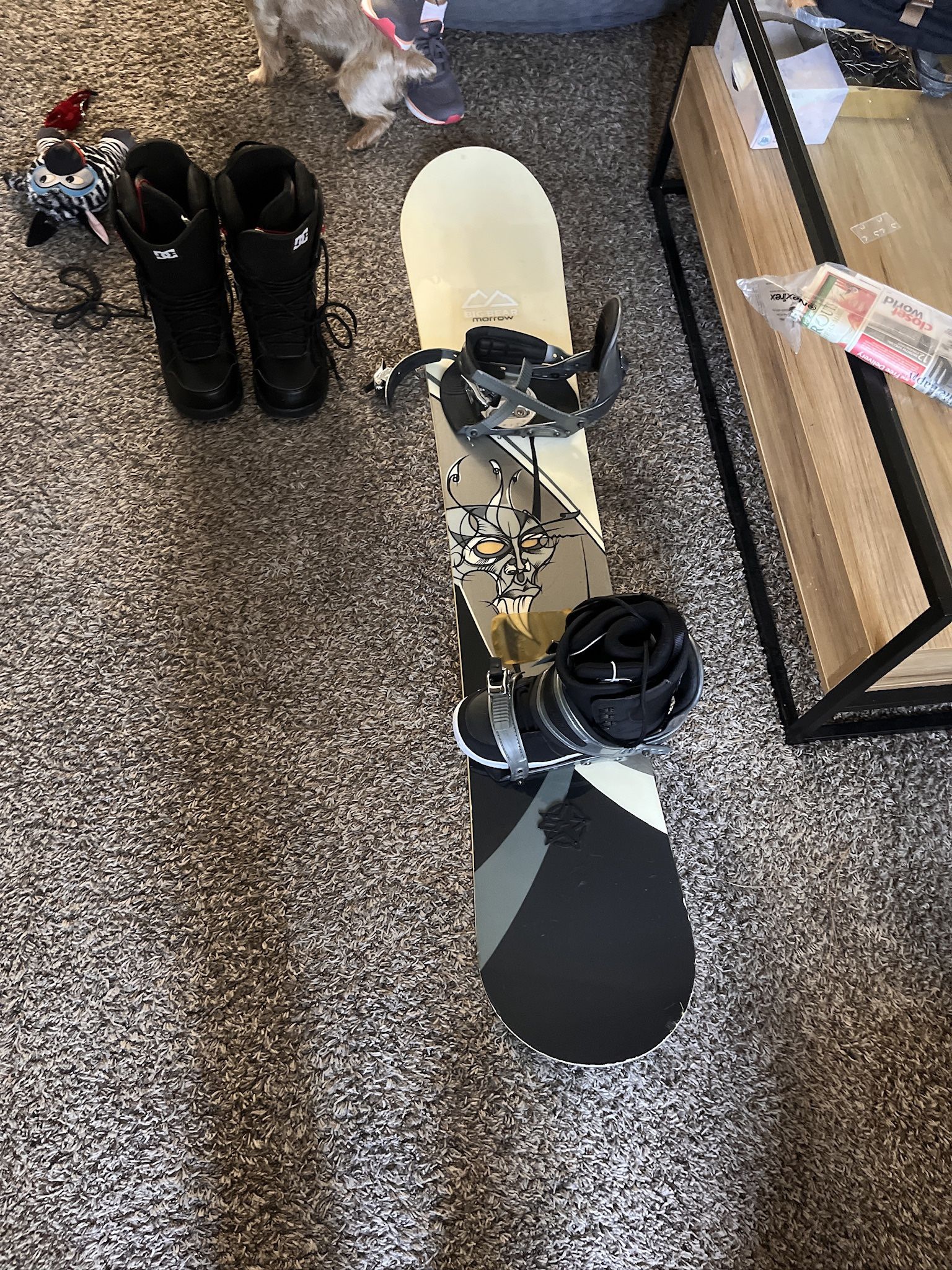 Snowboard And Boots