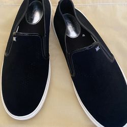 Michael KORS Women’s  “Keaton” Black Suede Loafers Size 10M