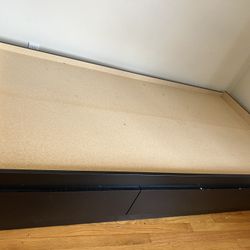 Twin Bed frame With Drawers