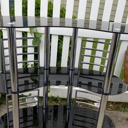 Glass Black Bar