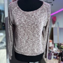 Mind Code Sweater Lace Back