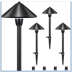 SUNVIE Low Voltage Pathway Lights 12V LED Landscape Path Lights 3000K Outdoor Waterproof Landscape Lighting 3W Aluminum Low Voltage Landscape Lights f