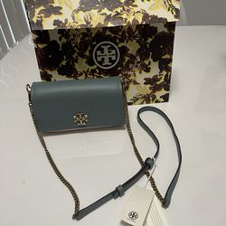 TRORY BURCH-COLOR-BLOCK FLAP MINI BAG