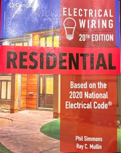 Residential Electrical Wiring 20th Edition Textbook