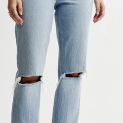 Abercrombie & Fitch The 90s Straight Ultra High Rise
