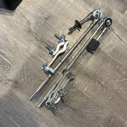 Cymbal boom arm clamp attachments