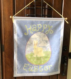Rare 1999 Pottery Barn Kids Easter flag/banner