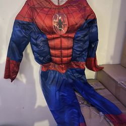 Spiderman Costume Size Large In Kids