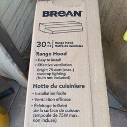 Range Hood 30 “brand New