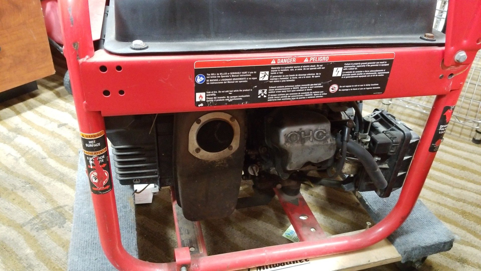 Husky Portable Generator, 3650 Watts Gasoline Powered Subaru Engine