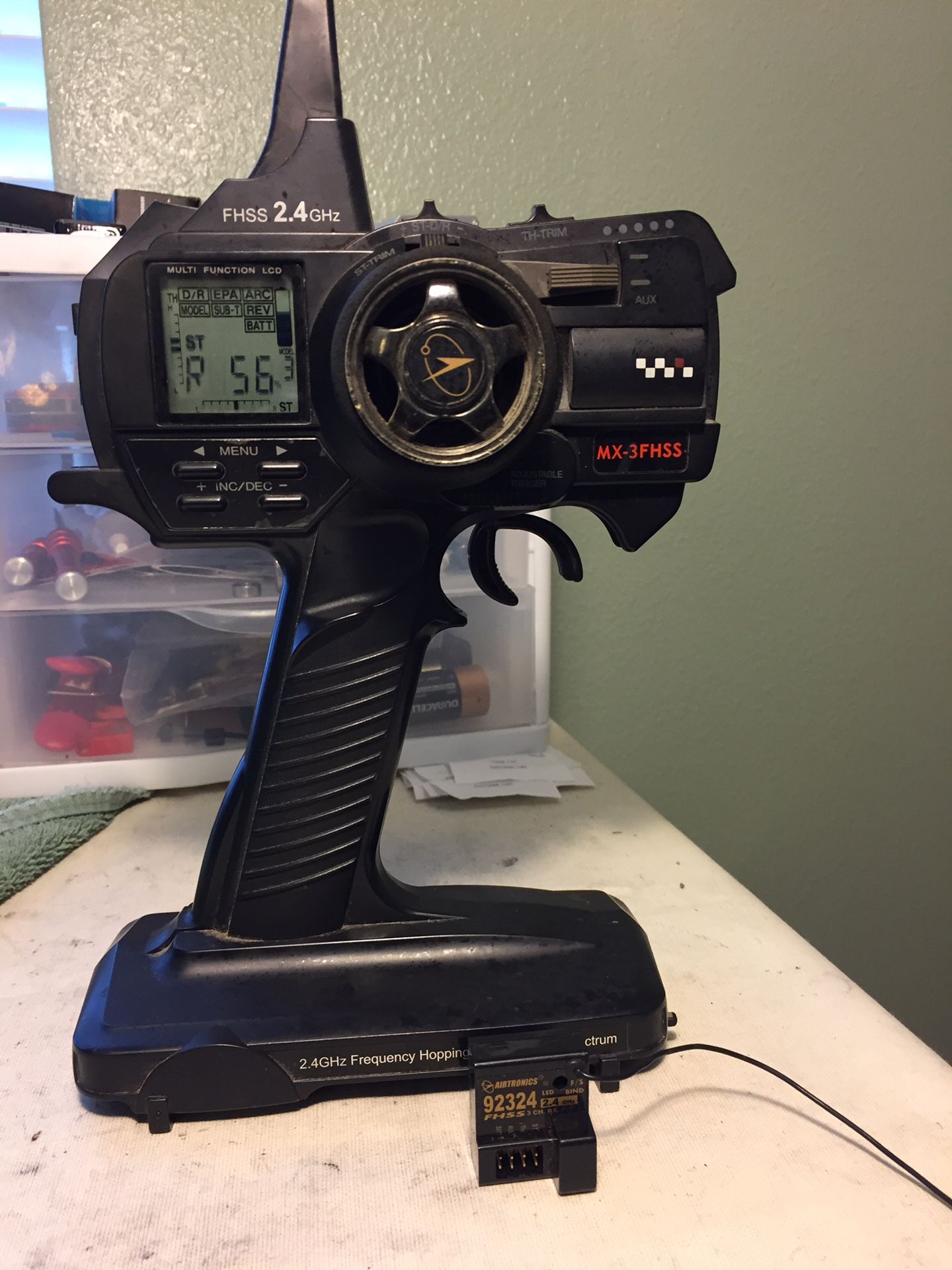 Airtronics Sanwa MX-3 Radio 2.4ghz Transmitter Receiver