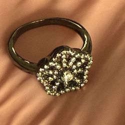 Black Rhodium Over Italian Silver Ring