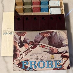 Parker Brothers Probe Word Game READ BELOW /vintage original