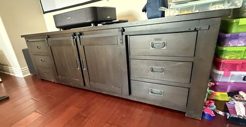 Media Cabinet Solid Wood