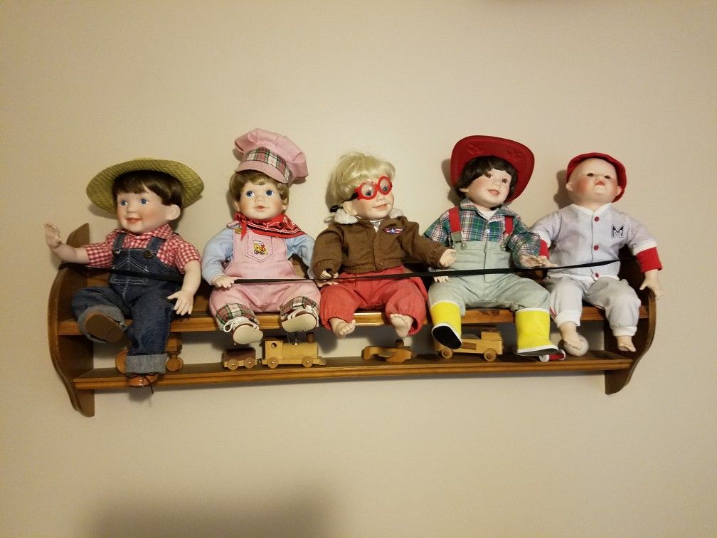 Baby boys doll collection Danbury mint