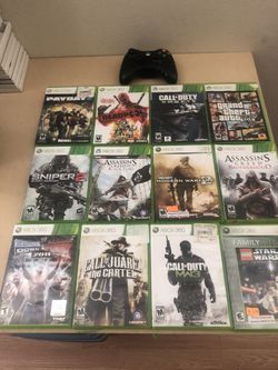 Xbox 360 games and controller