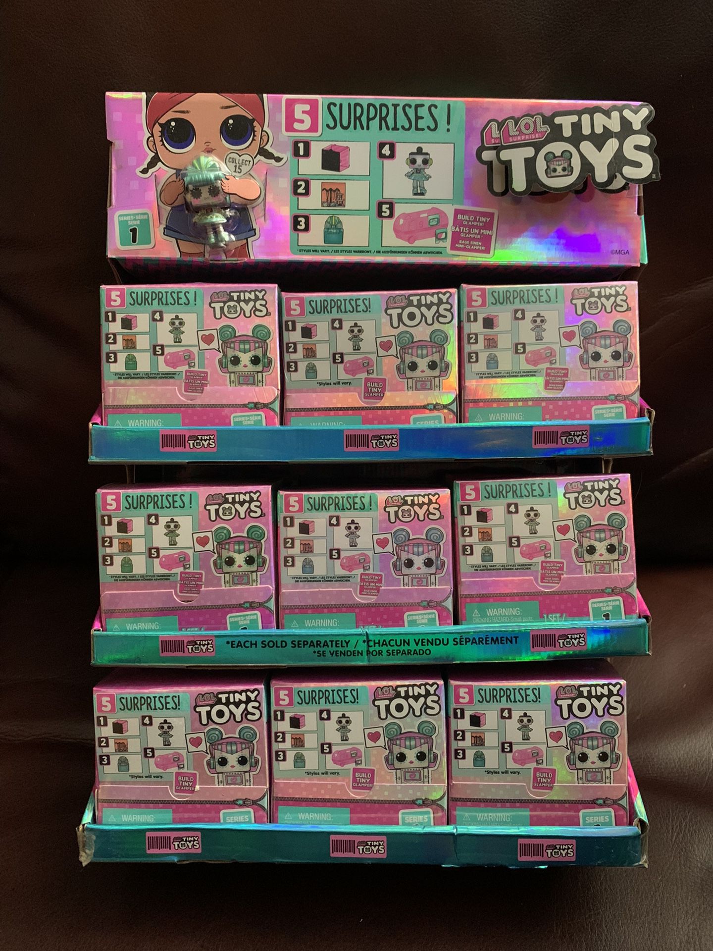 18 Pieces L.O.L. Surprise! Tiny Toys - Collect to Build a Tiny Glamper - Not Full Set, Duplicates. 