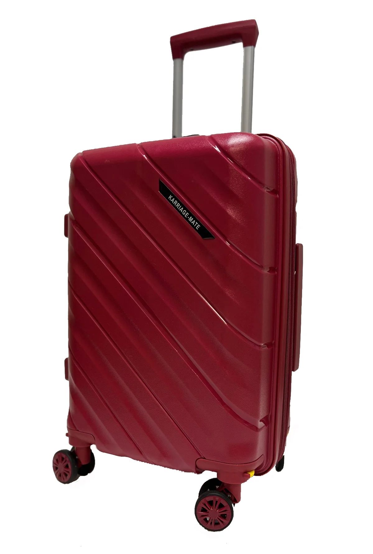 Carry-On Suitcase 22” Hand Carry Luggage Lightweight Expandable Spinner with 360° Dual Wheels Red