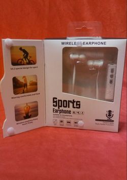 Bluetooth wireless headset earphones earbuds headphones listen to music and answer calls use with any phone or device