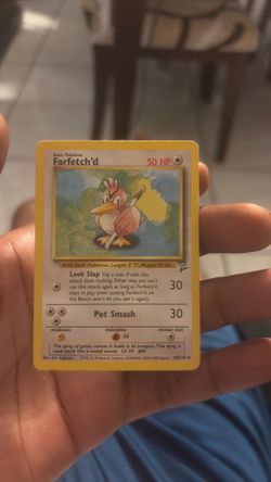 Rare Farfetch’d Pokémon card