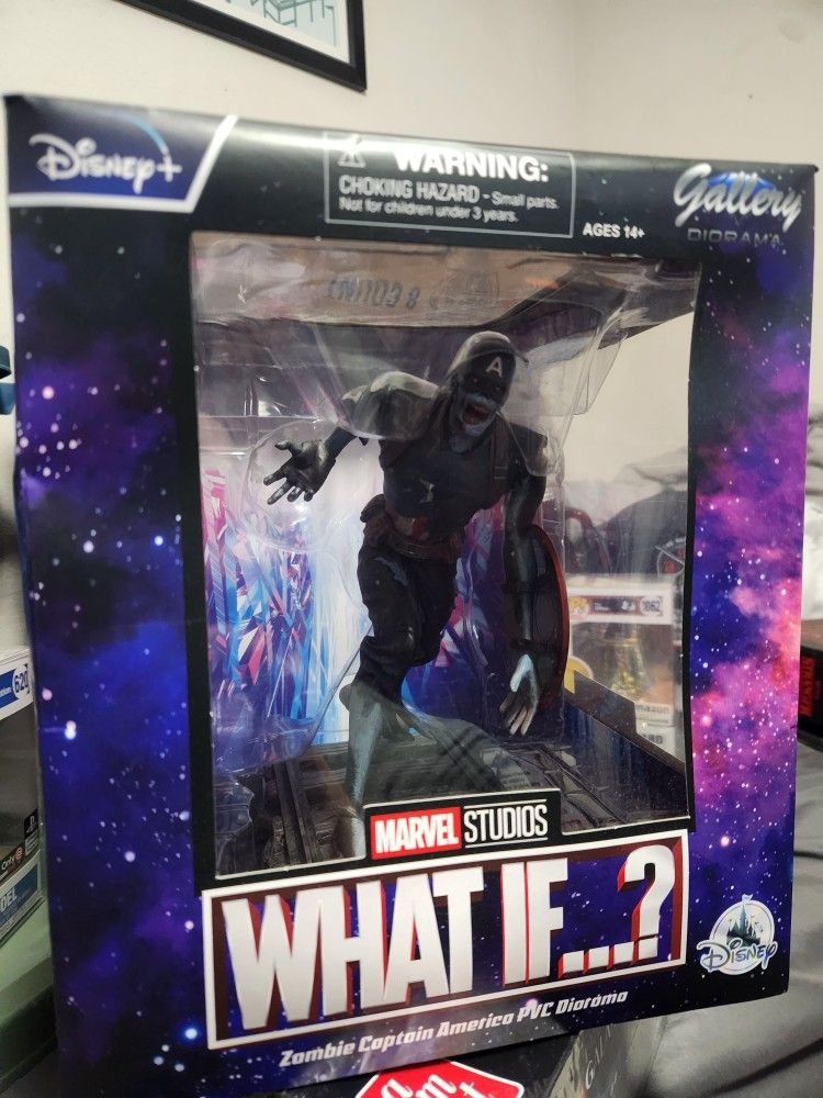 "What If" Marvel Disney Zombie Captain America Figure New In Box