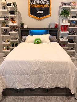 FULL size Bed-frame & Mattress