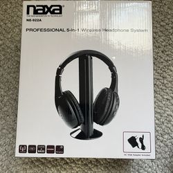 Naxa Professional 5-in-1 Wireless Headphone System 