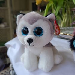 BUFF Husky Dog Plush Stuffed Animal Toy Beanie puppy