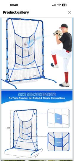 6FT Baseball Pitching net