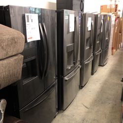 New French doors refrigerators stainless steel