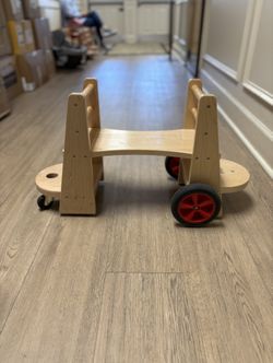 🌟 Wooden Interlocking Push Bikes – Set of 6 🌟