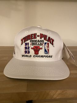 NWT Chicago Bulls Three Peat 1993 Championship Hat $1k