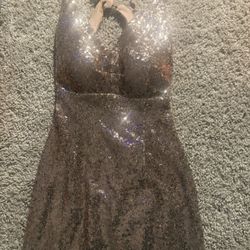 Sequin Rose gold dress