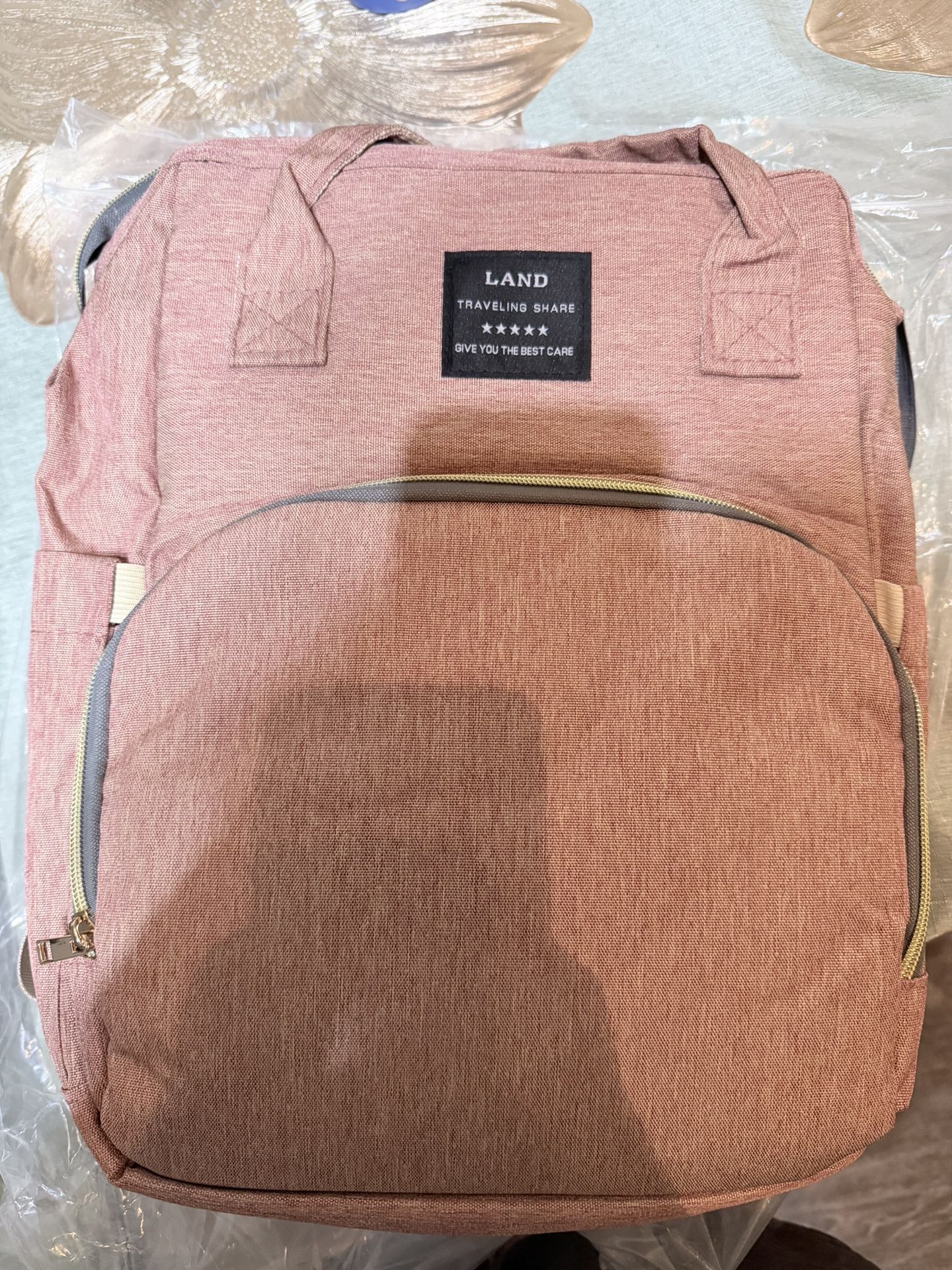 Diaper Bag Backpack with Changing Station: Pink Baby Toddler Bags for Girls Boys Women Large Big Travel Backpack Pañaleras Modernas Para Bebe Niña New
