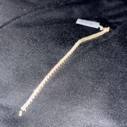 6.5” Honey gold tennis Bracelet