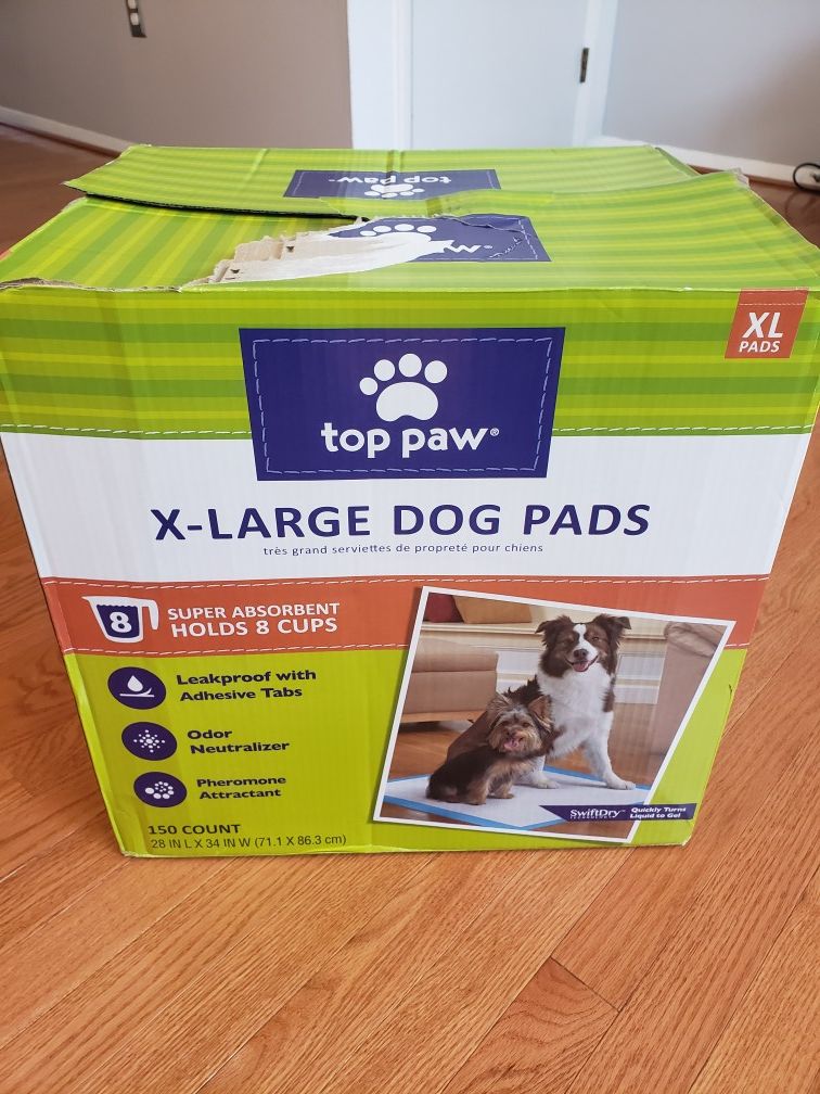 Top Paw XL 150ct Dog pads