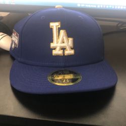 Dodgers Gold World Series Hat 7/18 Low Profile 