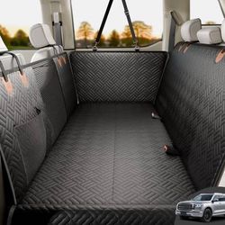 new Dog Car Seat Cover for Back Seat, Hard Bottom Waterproof Back Seat Extender for Dogs, Supports 400lbs, Non-Slip Surface, Durable Dog Hammock for C