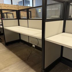 8‑Station Modular Office Cubicle Workstations