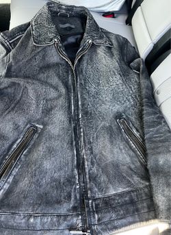 John Varvatos Men’s Leather Jacket Size 52