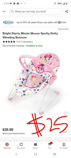 Baby girl bouncer chair