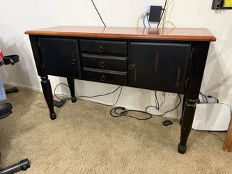 Wood Foyer/console Table 53”Lx18”Wx35”H